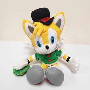 Toy Network 12" Sonic the Hedgehog Tails Christmas Wreath Black Hat Rare Plush